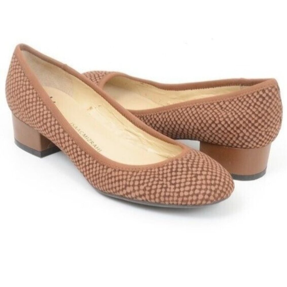 Isaac Mizrahi Live Kerry Women's 7.5 Kitten Heel Preppy Academia Pump Shoes